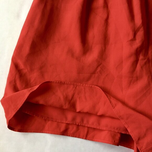 Maison Jules Rhubarb Red Strapless‎ Smocked Romper Women’s Size Medium - Picture 7 of 11